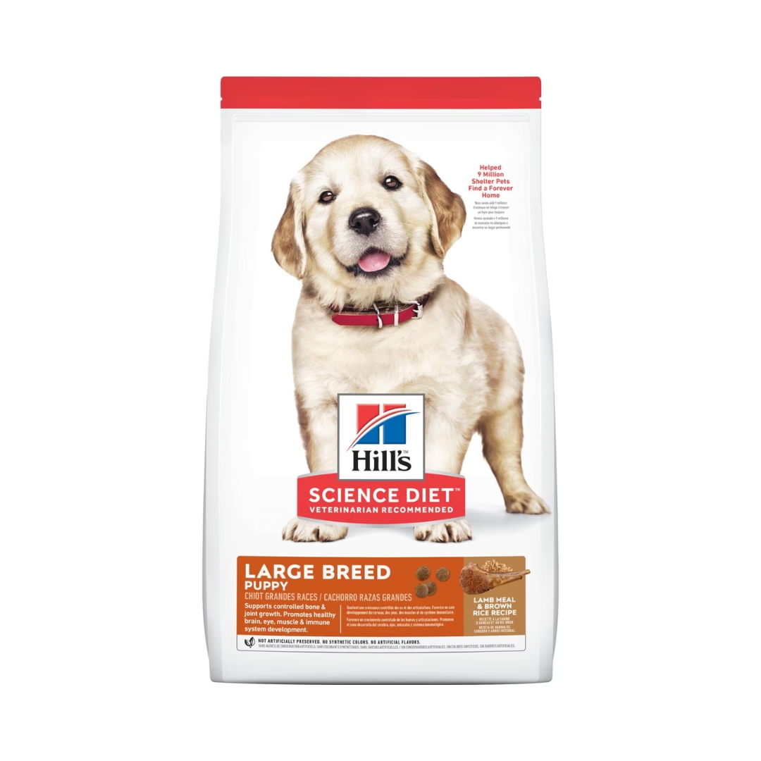 Hills Puppy Large Breed Lamb & Brown Rice 15kg Dry Dog Food New
